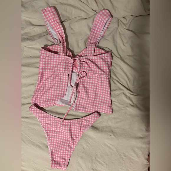 Pink Gingham Bikini Set - Picture 5 of 7